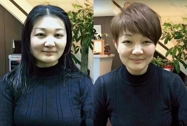 脸大脖子短适合什么发型？9款时尚干练的短发，显脸小又显脖子长