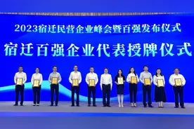 2023宿迁民营企业百强名单发布！图片