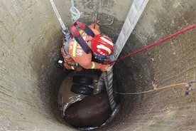 救牛牛！千斤孕牛坠入8米深井！别慌，有消防员呢！图片