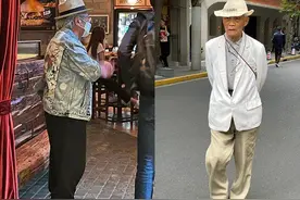 六七十岁男人，上衣尽量不要穿卫衣、polo衫，其实这些更时髦减龄图片