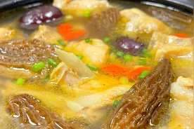 推荐5种羊肚菌的家常煲汤做法，鲜香味美，营养丰富，全家都合适图片