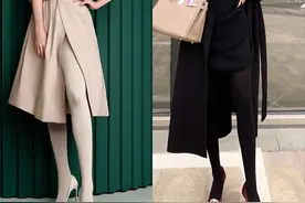 曾经被嫌弃的“高跟鞋+袜子”，如今半个时尚圈都在穿！时髦洋气图片