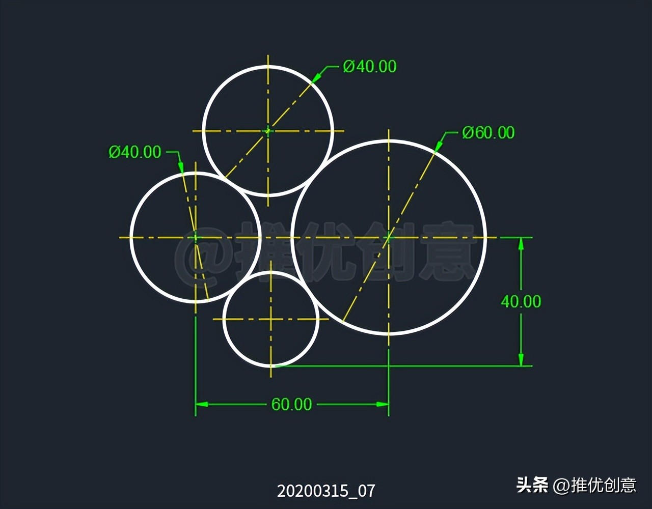 “相切、相切、相切”绘制圆 CAD 制图 AutoCAD 实战教程 工程制图插图17 “相切、相切、相切”绘制圆 CAD 制图 AutoCAD 实战教程 工程制图