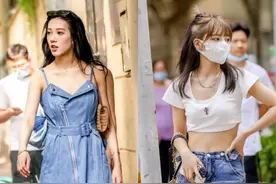 上海街拍太时髦了，姑娘们穿着清爽又高级，不愧是“大都市”图片