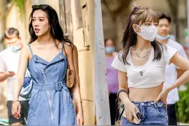 上海街拍太时髦了，姑娘们穿着清爽又高级，不愧是“大都市”图片