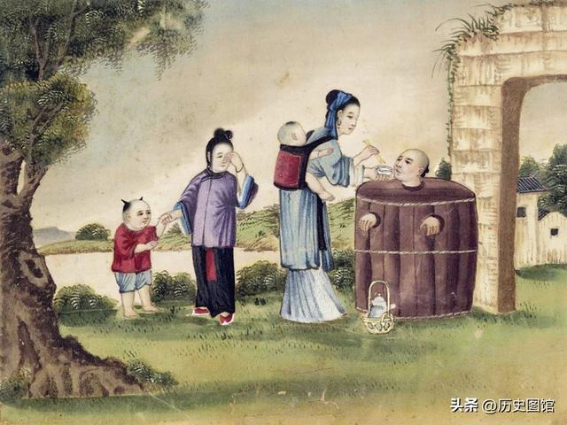 西班牙画家笔下的晚清酷刑，35幅彩图形象逼真，令人惊叹
