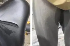 记住，座椅有裂口的单车千万千万不要骑图片