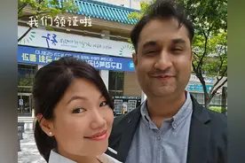 浙江女硕士在韩国当汉语老师，爱上印度小伙，不要彩礼三金也要嫁图片