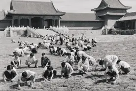 1949年故宫大清扫，出动7万人，历经9个月，清理出25万立方米垃圾图片