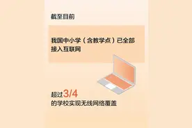 我国中小学全部接入互联网 超3/4学校无线网络覆盖图片