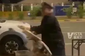 哈尔滨一城管掀翻商贩摊位 官方:已向摊主当面正式道歉 并征得了谅解图片