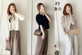 春天来了：我也要跟小个子的她学穿搭，温柔又显瘦，洋气还高级图片