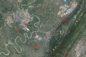 广安市下辖各县最新卫星地图，建成区面积谁是第一？图片