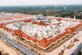 航拍南疆｜约特干故城 神秘盖头掀起来图片