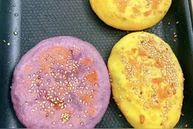 教大家做好吃的荔浦芋头紫薯糯米红豆饼，属于优质主食，太棒了！图片