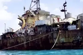 赖在仁爱礁23年的菲律宾军人：住破船，通讯靠蓄电池，苦不堪言图片