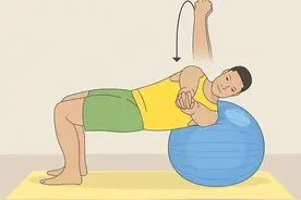 如何用健身球做桥式练习图片
