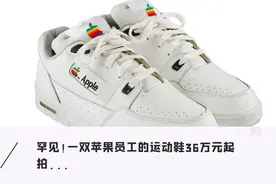 限量版「苹果运动鞋」拍卖，起售36万元，竟是苹果员工赠品图片