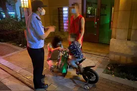 【我为群众办实事】为了找朋友玩耍，5岁男童竟独自出门在外夜骑……图片