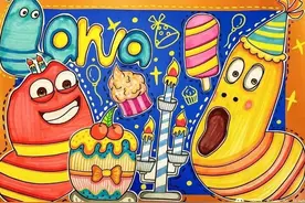 36张创意美术素材，线描装饰画效果很高级！不收藏会后悔的哦！图片