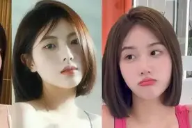 超A的中短发时尚又显身材，个性十足！图片