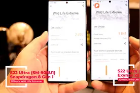 三星Galaxy S22Ultra骁龙芯片版性能更好，外媒测试证实图片