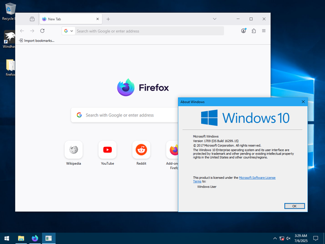 旧版Win10无法运行火狐Firefox 143浏览器确认为Bug