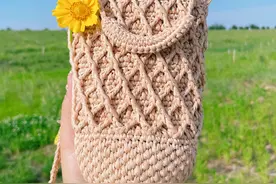 度假风手机包钩针图解(有视频教程)图片