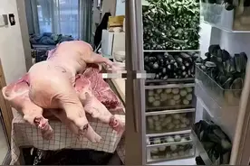 北京超市疯狂抢菜模式开启！现场人挤人，有人抬一口猪回家图片