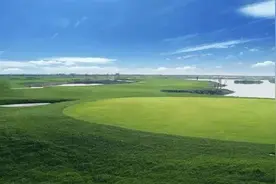 黄河岸边独有的林克斯风格球场图片