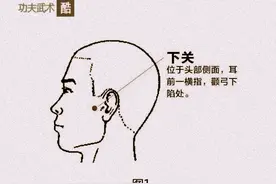 武林点穴秘籍：击打下关穴，使敌方不能张目、眼前发黑，瞬间昏厥图片