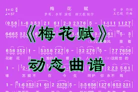 《梅花赋》动态曲谱图片
