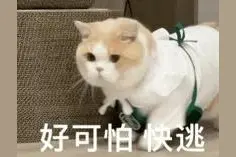 可爱表情包 | 好可怕，快逃图片