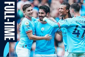 英超-京多安梅开二度后失点 曼城2-1利兹联 超阿森纳4分领跑图片