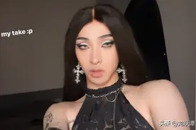 伊能静儿子再穿女装！妆容夸张秀香肩，扭动身姿自信妩媚图片