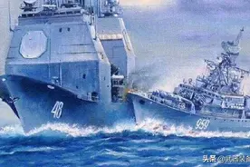 “我舰奉命撞击你舰！”撞击美驱逐舰的“米尔卡”级护卫舰图片