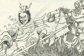 东汉演义133:失密箭勇将二闯敌营，憋怒气贾复怒战巨无霸图片