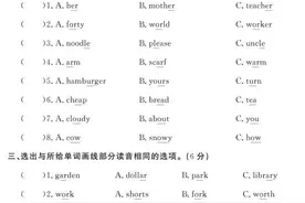 四（下）人教PEP版英语期末试卷11套图片