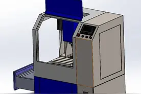 mini milling machine CNC小型铣床3D数模图纸 Solidworks设计 附STEP图片
