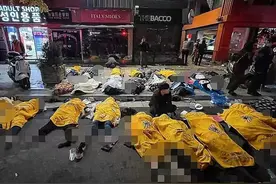 154人死亡，一场血夜派对背后，是韩国年轻人的“疯狂”图片