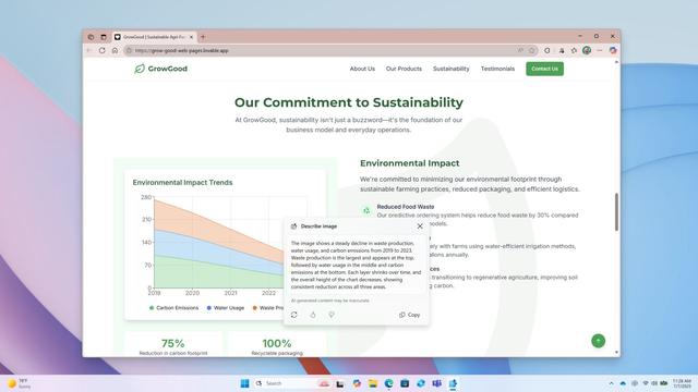 微软更新Win11 Dev/Beta预览版：扩展Click to Do描述图片功能