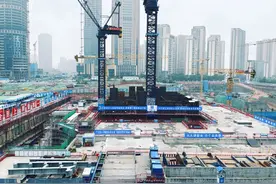 冲出地平线 这个新地标主塔地下结构封顶图片