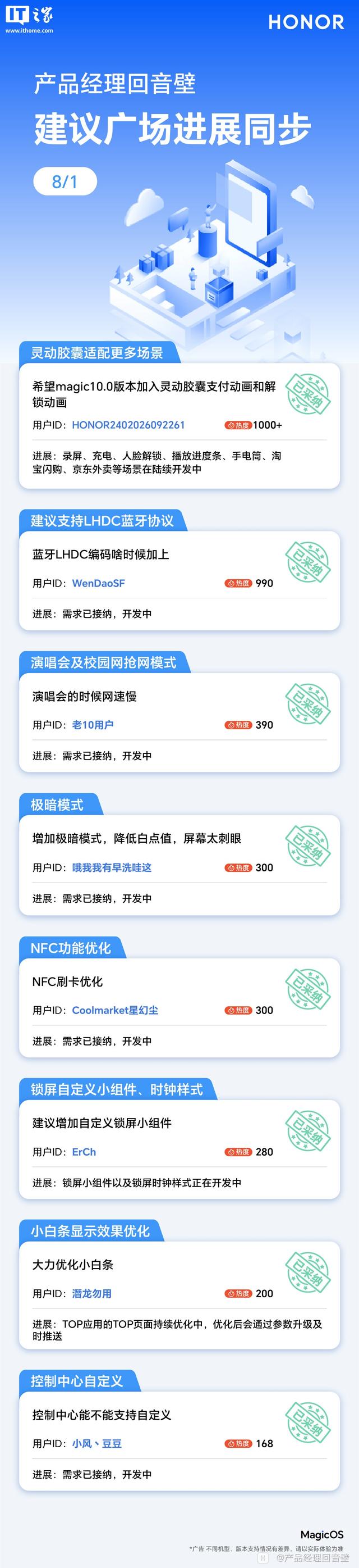荣耀MagicOS录屏、人脸解锁、手电筒等场景灵动胶囊动画开发中