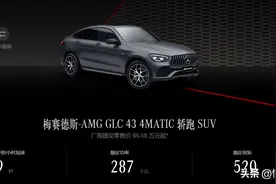 新车 | 售70.26万元，新款梅赛德斯-AMG GLC 43 4MATIC轿跑SUV上市图片