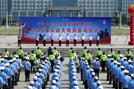 平顶山市公安局交通管理支队2022年实战大练兵启动仪式举行图片