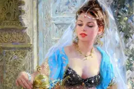 康斯坦丁·拉祖莫夫油画少女作品，堪称一绝！真的太美了不敢直视图片