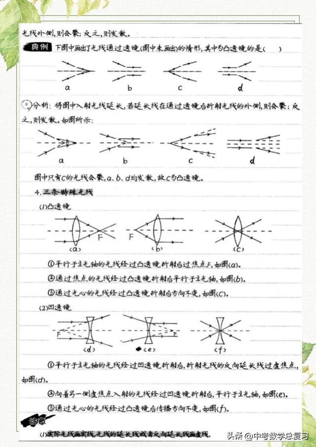 八年级物理：上册知识点总结笔记（直接打印）请收藏