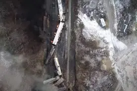 美火车脱轨致4.37万水生动物死亡图片
