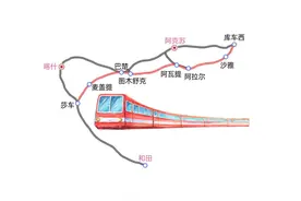 新疆规划中库车至莎车铁路的线路走向图片