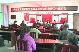 余述容到鲜渡镇宝塔村督导软弱涣散党组织整顿工作图片